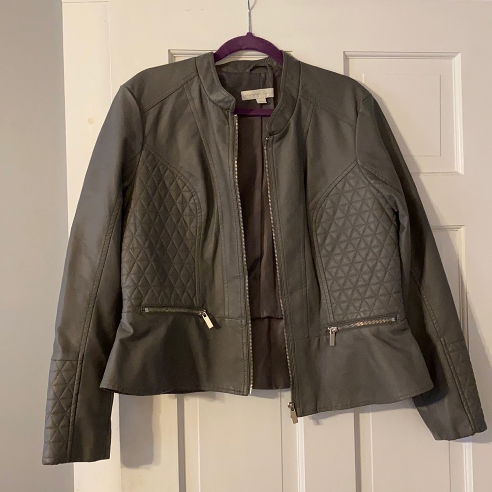 Faux leather jacket